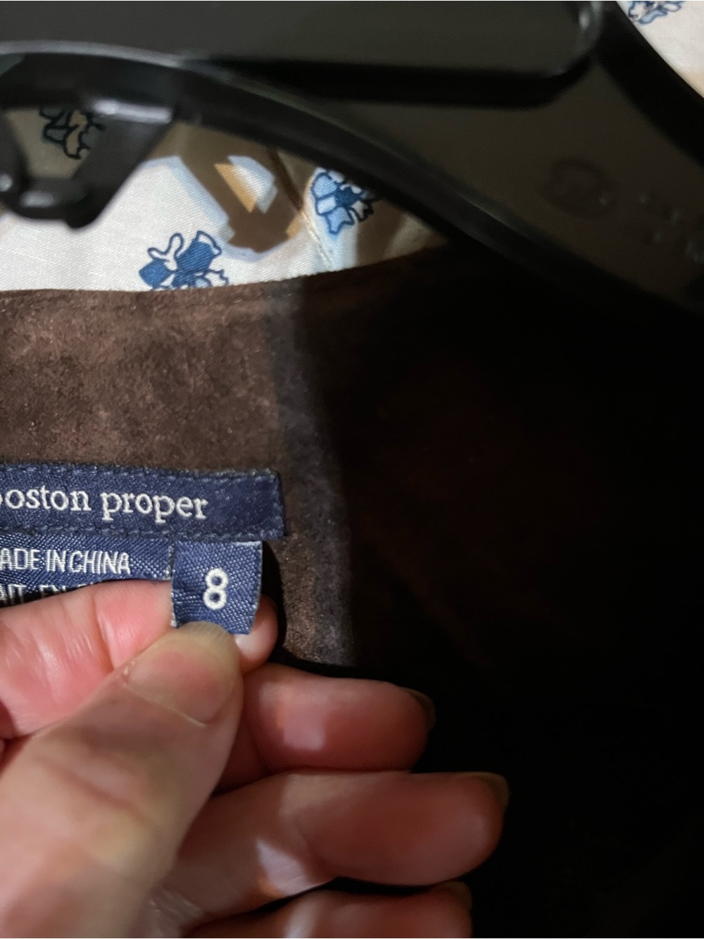 Boston Proper Brown Suede Fringe Jacket - Picture 5 of 5